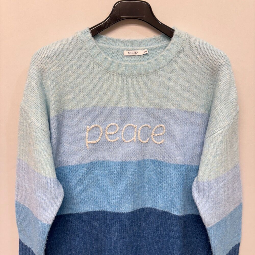 Mersea Women Pullover Sweater Knit Top One Size OS Acrylic Blend C028 -3 - Picture 8 of 15